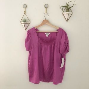 ALLISON TAYLOR short sleeve top shirt XL new